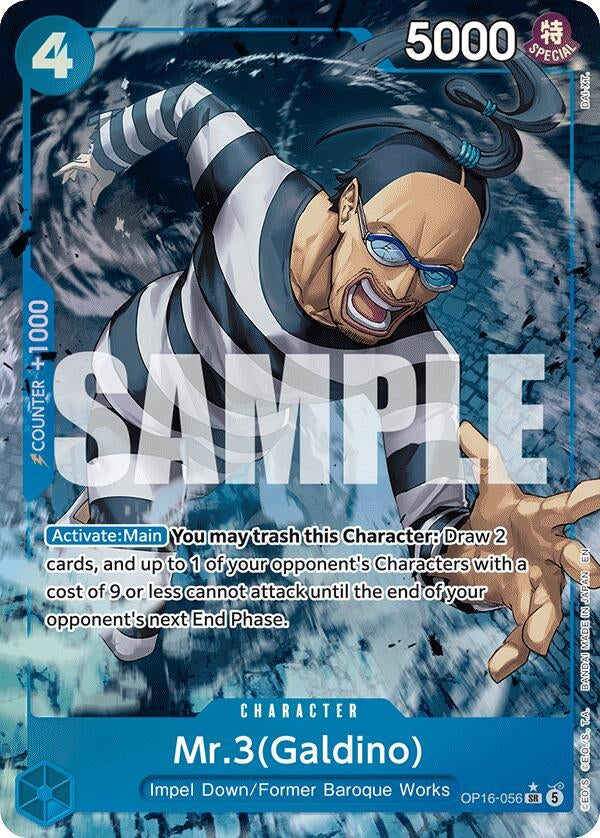 Image for Mr.3(Galdino) (056) (Alternate Art) (OP16-056) [The Time of Battle] - One Piece Card Game