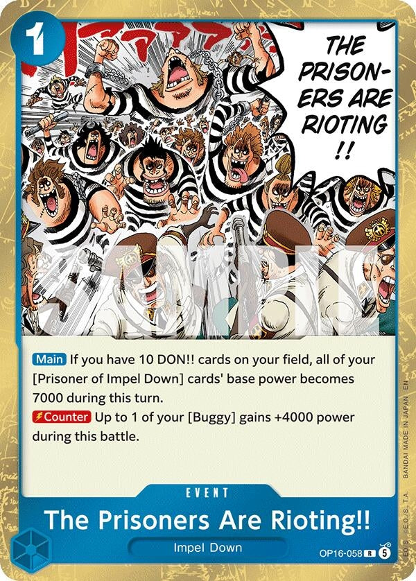 Image for The Prisoners Are Rioting!! (OP16-058) [The Time of Battle] - One Piece Card Game