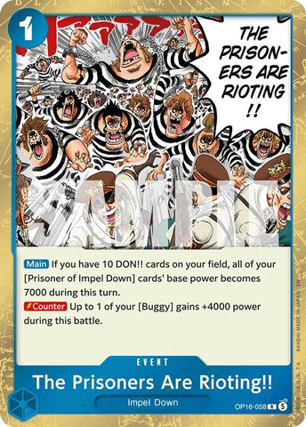 Image for The Prisoners Are Rioting!! (OP16-058) [The Time of Battle] - One Piece Card Game
