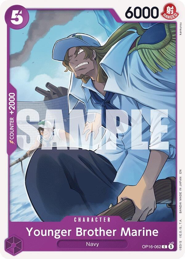 Image for Younger Brother Marine (OP16-062) [The Time of Battle] - One Piece Card Game