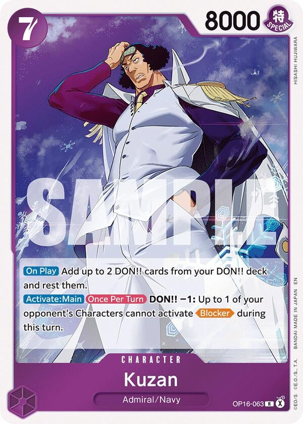 Image for Kuzan (OP16-063) [The Time of Battle] - One Piece Card Game