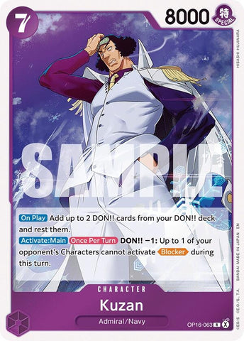 Image for Kuzan (OP16-063) [The Time of Battle] - One Piece Card Game