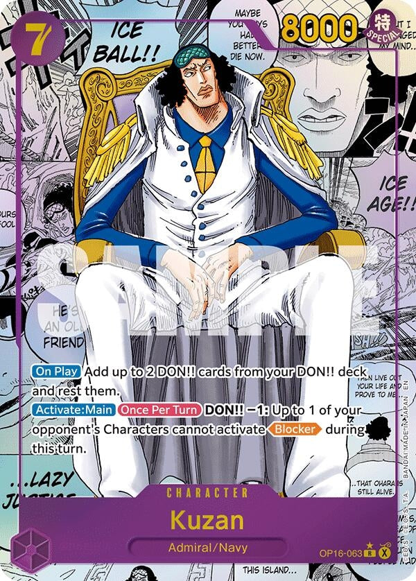 Image for Kuzan (Manga) (OP16-063) [The Time of Battle] - One Piece Card Game