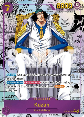 Image for Kuzan (Manga) (OP16-063) [The Time of Battle] - One Piece Card Game