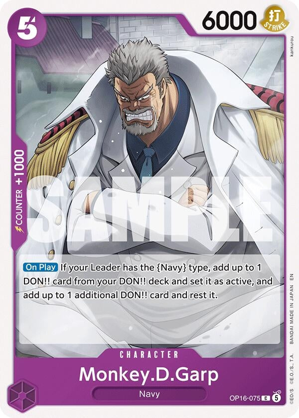 Image for Monkey.D.Garp (OP16-075) [The Time of Battle] - One Piece Card Game