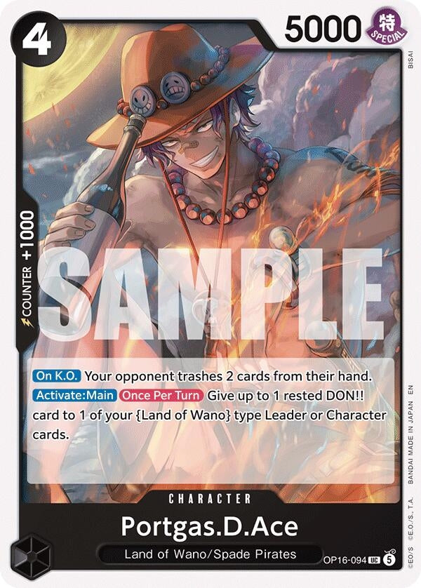 Image for Portgas.D.Ace (094) (OP16-094) [The Time of Battle] - One Piece Card Game