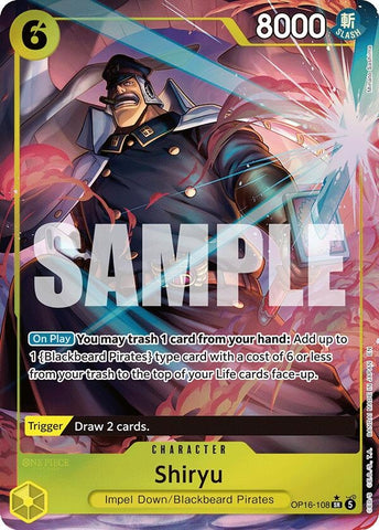Image for Shiryu (Full Art) (OP16-108) [The Time of Battle] - One Piece Card Game