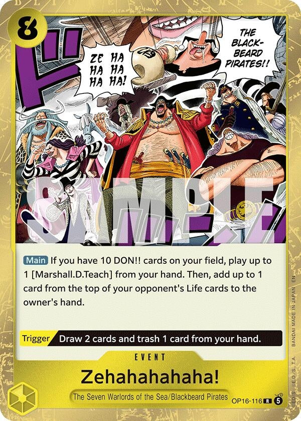 Image for Zehahahahaha! (OP16-116) [The Time of Battle] - One Piece Card Game