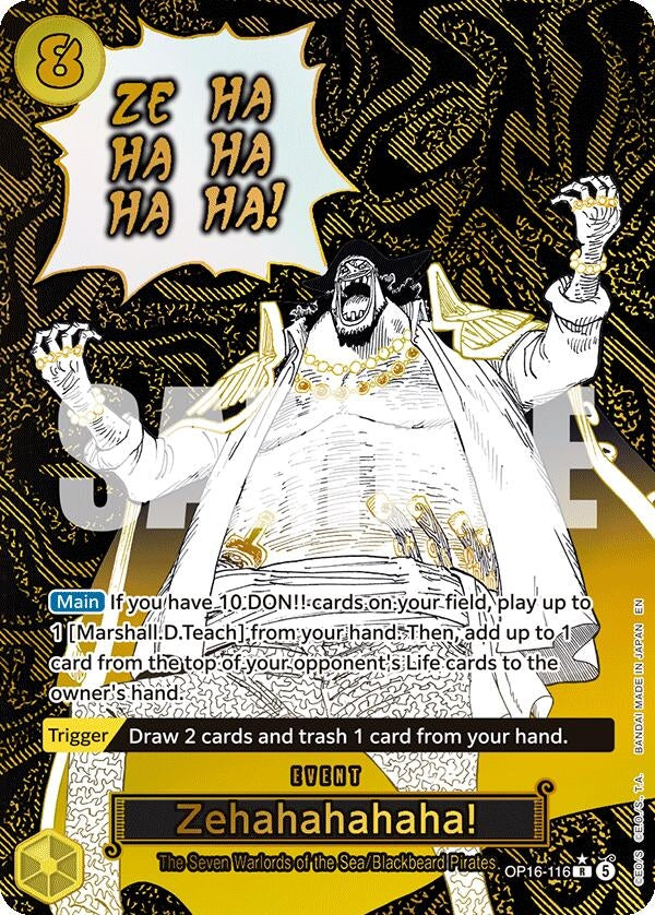 Image for Zehahahahaha! (Alternate Art) (OP16-116) [The Time of Battle] - One Piece Card Game