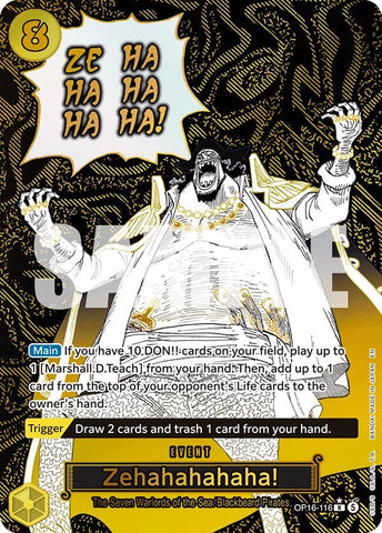 Image for Zehahahahaha! (Alternate Art) (OP16-116) [The Time of Battle] - One Piece Card Game
