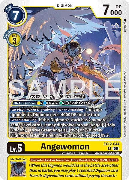 Image for Angewomon (EX12-044 R) [Digital World Shambala] (EX-12) - Digimon Card Game