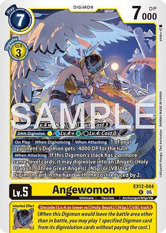 Image for Angewomon (EX12-044 R) [Digital World Shambala] (EX-12) - Digimon Card Game