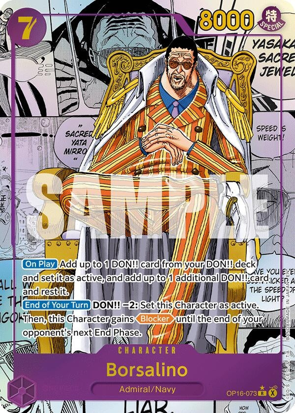 Image for Borsalino (Manga) (OP16-073) [The Time of Battle] - One Piece Card Game