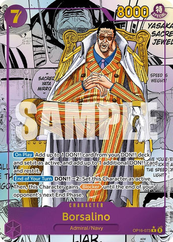 Image for Borsalino (Manga) (OP16-073) [The Time of Battle] - One Piece Card Game