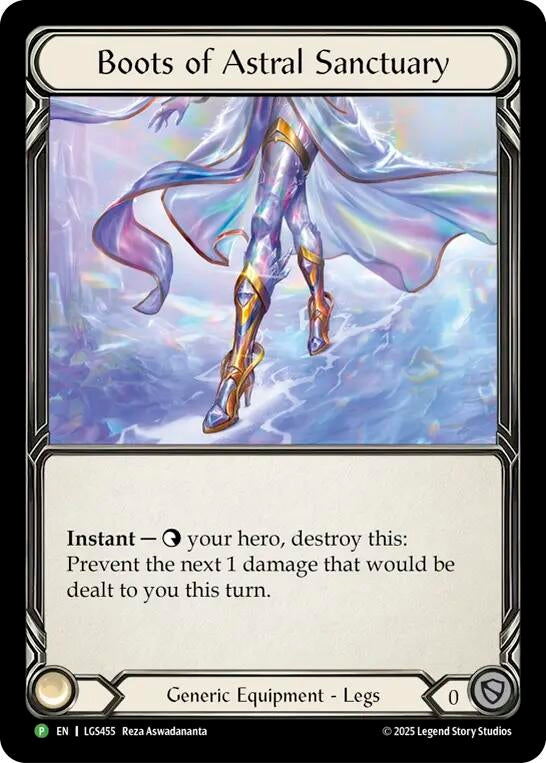 Image for Boots Of Astral Sanctuary (LGS455) [Flesh and Blood: Promo Cards] - Flesh and Blood TCG