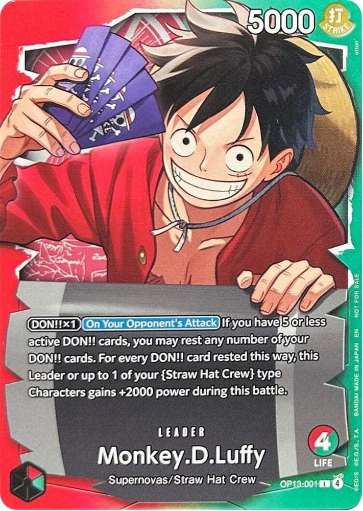 Image for Monkey.D.Luffy - OP13-001 (Ichiban Kuji Exclusive) (OP13-001) [One Piece Promotion Cards] - One Piece Card Game