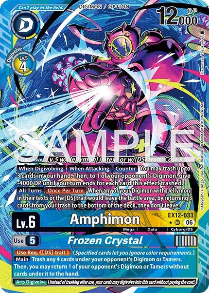 Image for Amphimon // Frozen Crystal (EX12-033 SR) [Digital World Shambala] (EX-12) - Digimon Card Game