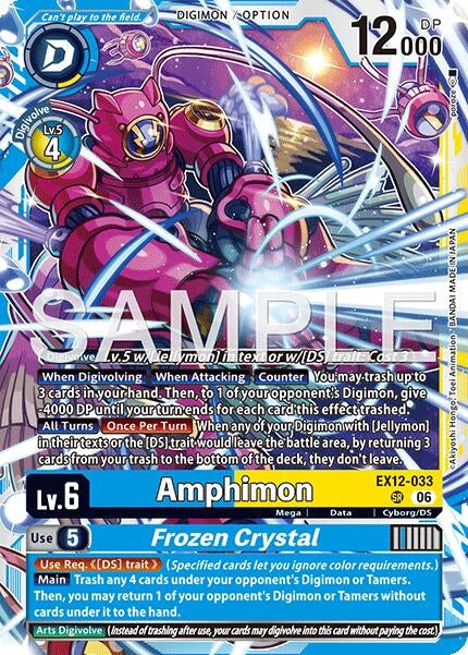 Image for Amphimon // Frozen Crystal (Altermate Art) (EX12-033 SR) [Digital World Shambala] (EX-12) - Digimon Card Game