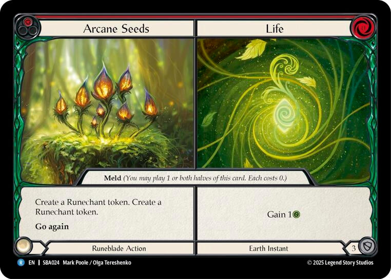 Image for Arcane Seeds // Life (SBA024) [Silver Age Chapter 3] - Flesh and Blood TCG