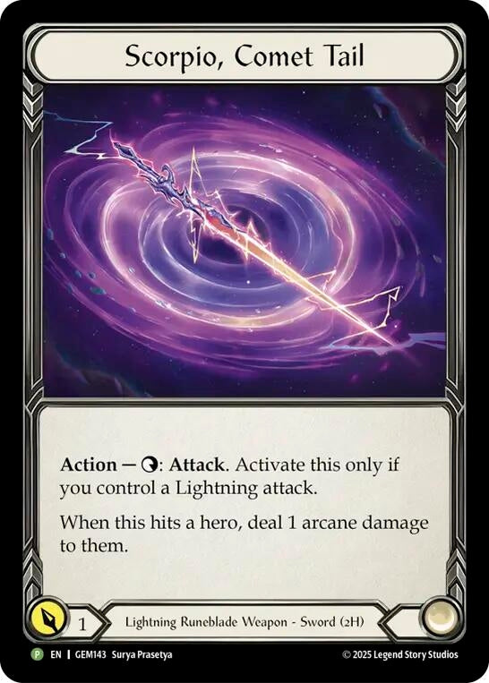 Image for Scorpio, Comet Tail (GEM143-CF) [Gem Pack 5] - Flesh and Blood TCG