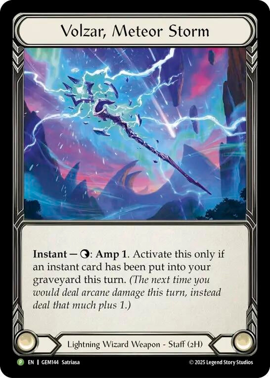 Image for Volzar, Meteor Storm (GEM144) [Gem Pack 5] - Flesh and Blood TCG