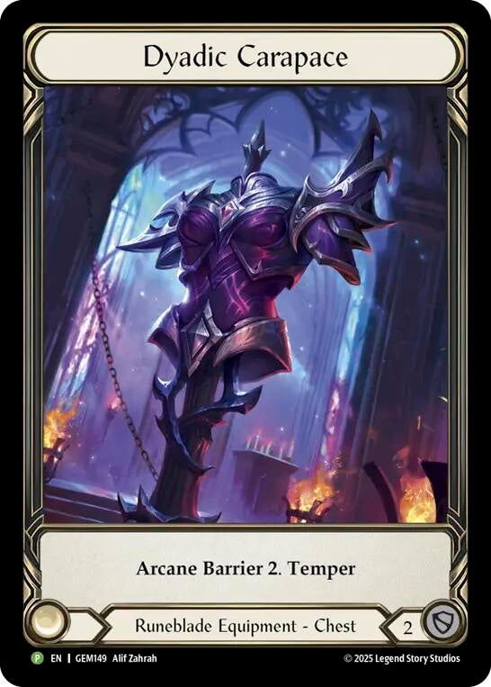 Image for Dyadic Carapace (GEM149) [Gem Pack 5] - Flesh and Blood TCG