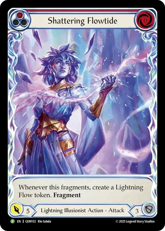Image for Shattering Flowtide (Red) (GEM152) [Gem Pack 5] - Flesh and Blood TCG
