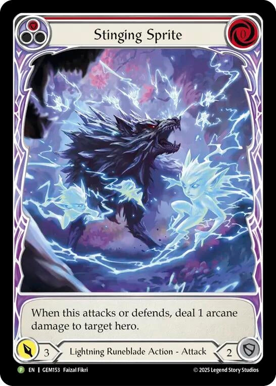 Image for Stinging Sprite (Red) (GEM153) [Gem Pack 5] - Flesh and Blood TCG