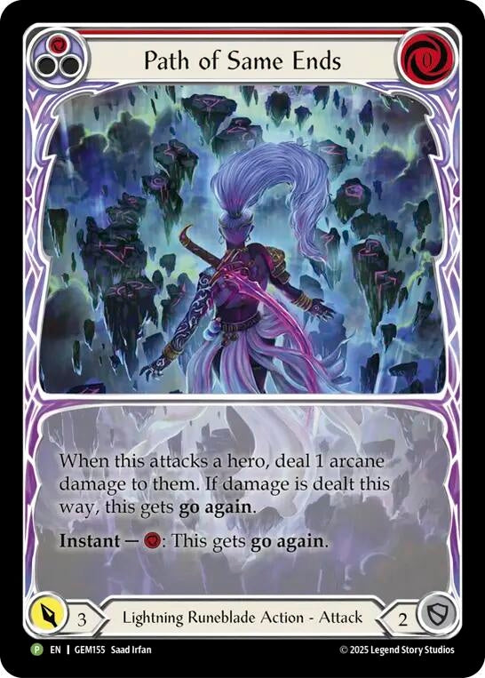 Image for Path of Same Ends (Red) (GEM155) [Gem Pack 5] - Flesh and Blood TCG