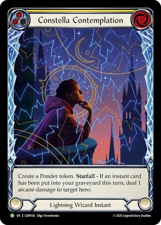 Image for Constella Contemplation (Yellow) (GEM156) [Gem Pack 5] - Flesh and Blood TCG