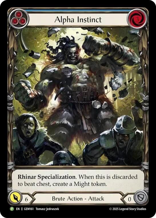 Image for Alpha Instinct (Blue) (GEM161) [Gem Pack 5] - Flesh and Blood TCG