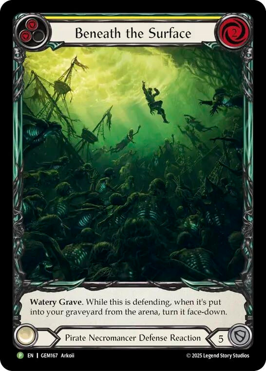 Image for Beneath the Surface (Yellow) (GEM167) [Gem Pack 5] - Flesh and Blood TCG