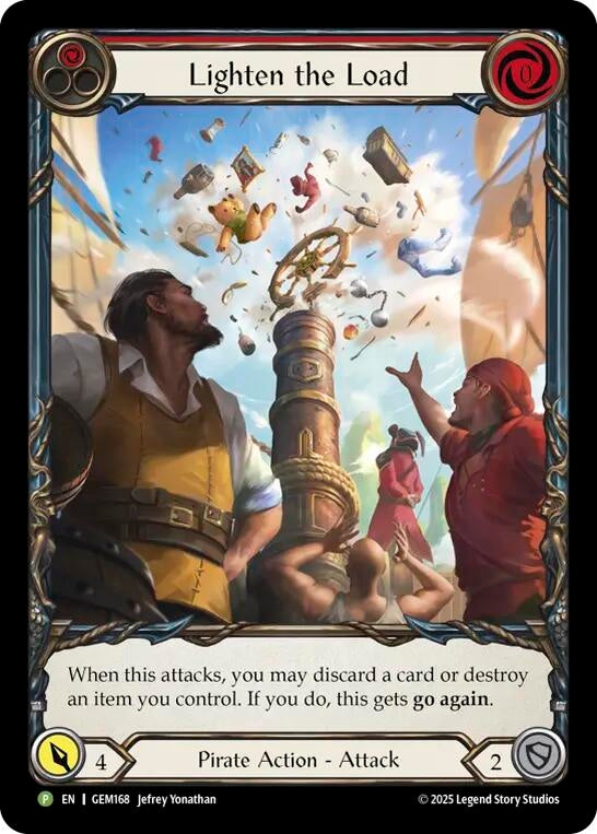 Image for Lighten the Load (Red) (GEM168) [Gem Pack 5] - Flesh and Blood TCG
