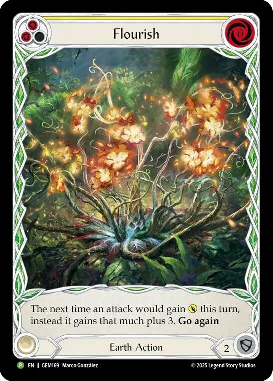 Image for Flourish (Yellow) (GEM169) [Gem Pack 5] - Flesh and Blood TCG