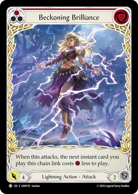 Image for Beckoning Brilliance (Red) (GEM170) [Gem Pack 5] - Flesh and Blood TCG
