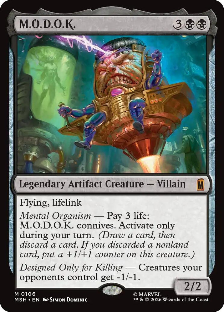 Image for M.O.D.O.K. (106) [Marvel Super Heroes] (MSH) - Magic: The Gathering