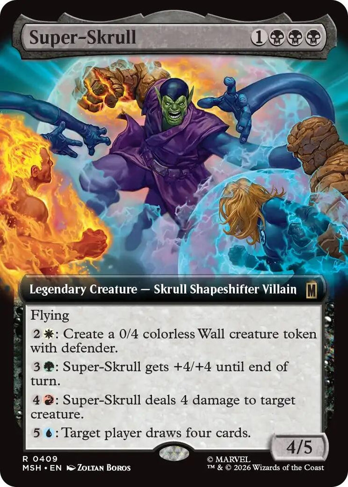 Image for Super-Skrull (Extended Art) (409) [Marvel Super Heroes] (MSH) - Magic: The Gathering