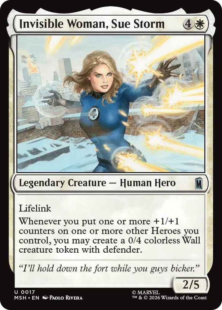 Image for Invisible Woman, Sue Storm (17) [Marvel Super Heroes] (MSH) - Magic: The Gathering