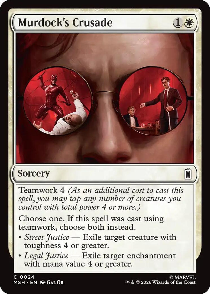 Image for Murdock's Crusade (24) [Marvel Super Heroes] (MSH) - Magic: The Gathering