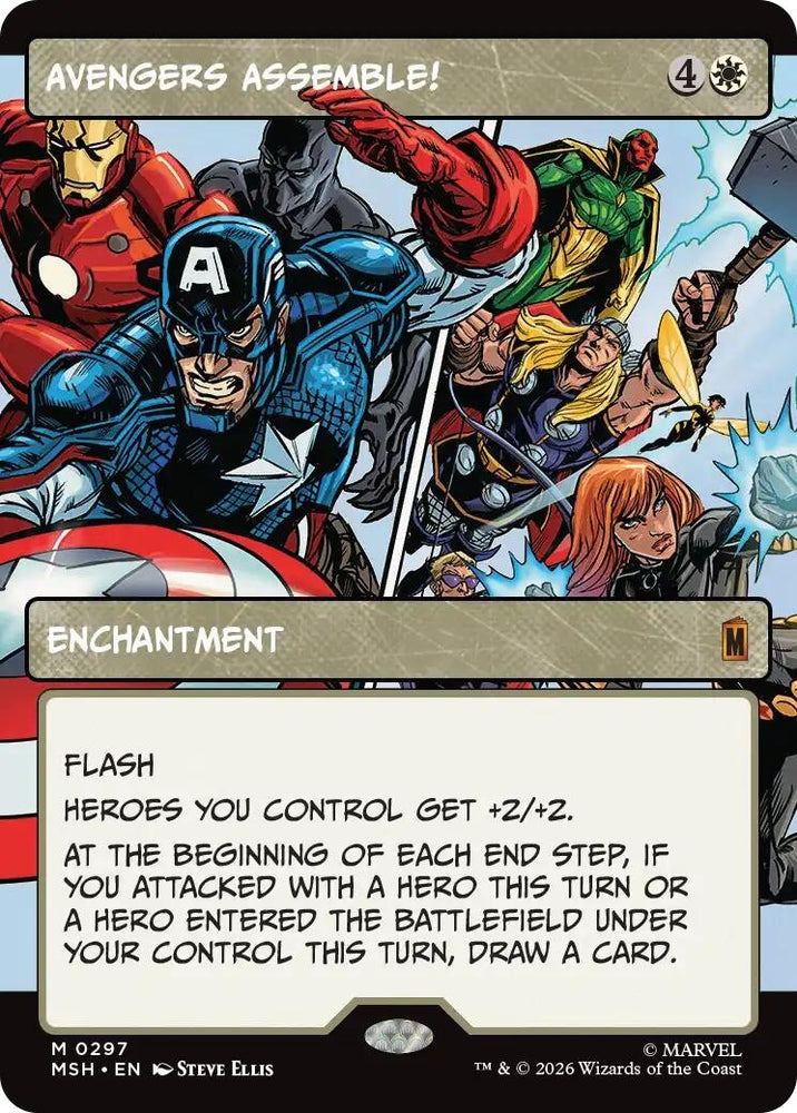 Image for Avengers Assemble! (Borderless) (0297) (297) [Marvel Super Heroes] (MSH) - Magic: The Gathering