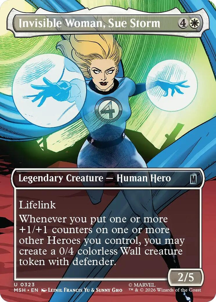 Image for Invisible Woman, Sue Storm (Borderless) (323) [Marvel Super Heroes] (MSH) - Magic: The Gathering