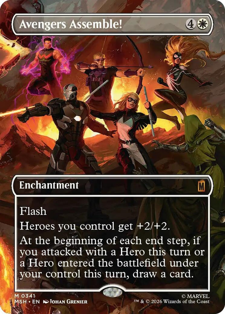 Image for Avengers Assemble! (Borderless) (0341) (341) [Marvel Super Heroes] (MSH) - Magic: The Gathering