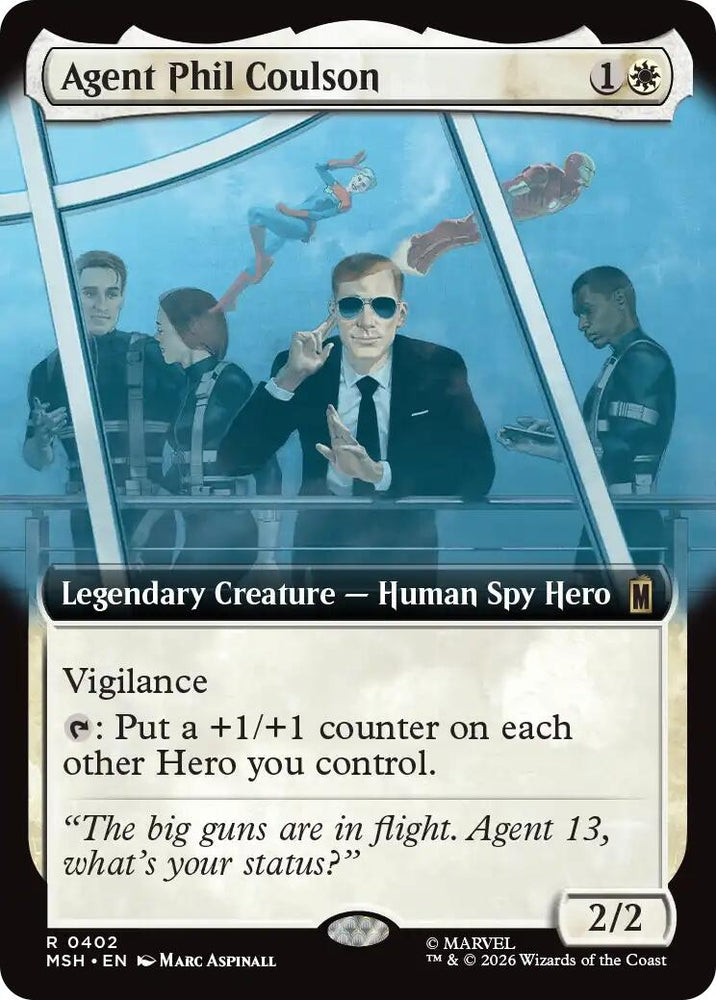 Image for Agent Phil Coulson (Extended Art) (402) [Marvel Super Heroes] (MSH) - Magic: The Gathering