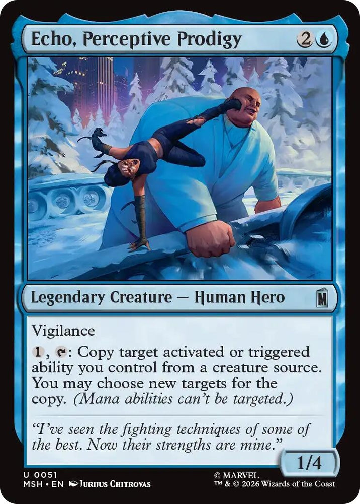 Image for Echo, Perceptive Prodigy (51) [Marvel Super Heroes] (MSH) - Magic: The Gathering