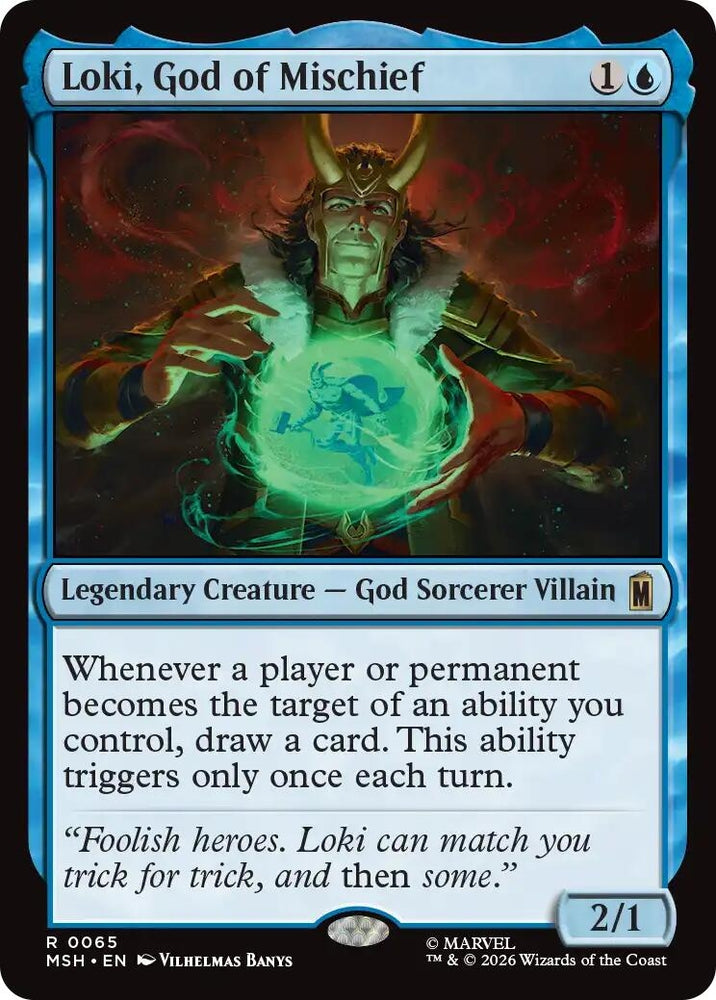 Image for Loki, God of Mischief (65) [Marvel Super Heroes] (MSH) - Magic: The Gathering