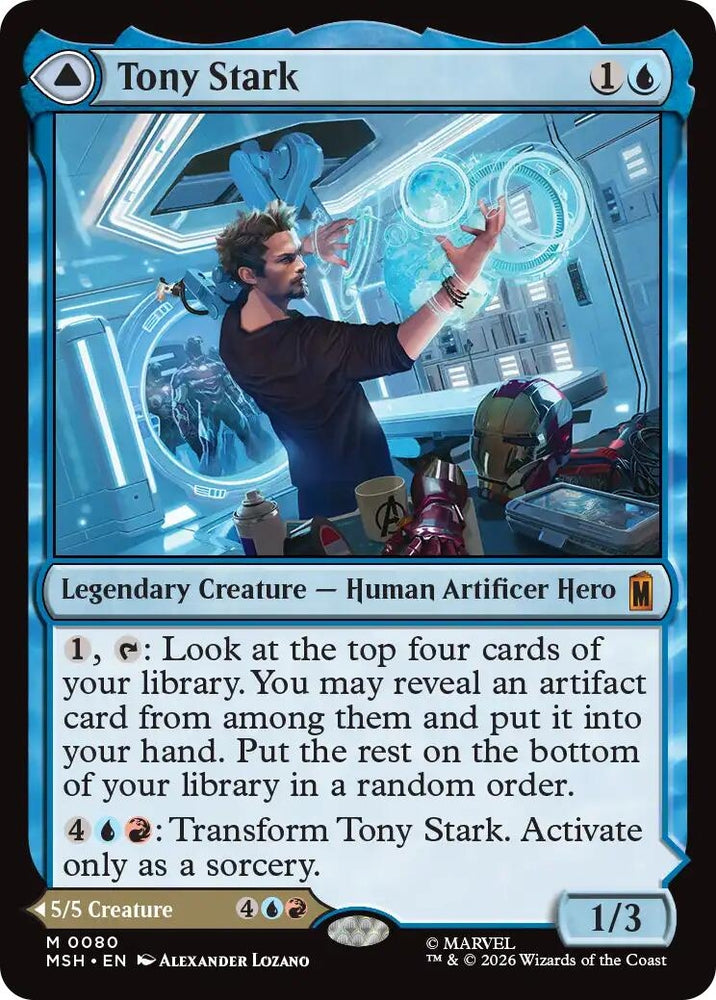 Image for Tony Stark (80) [Marvel Super Heroes] (MSH) - Magic: The Gathering
