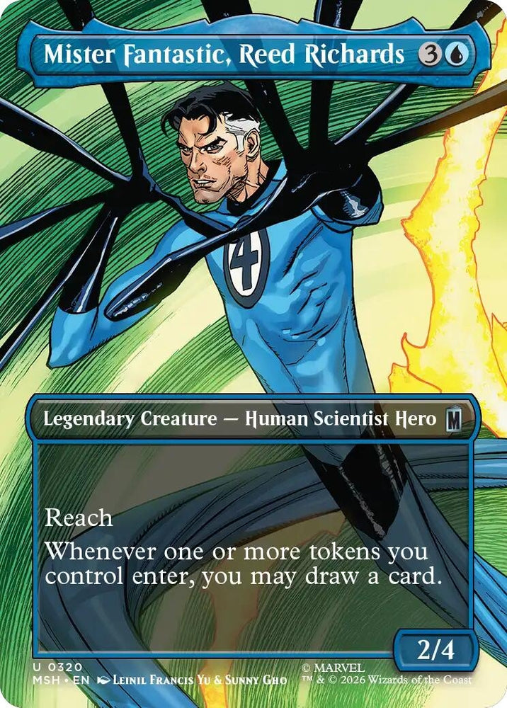 Image for Mister Fantastic, Reed Richards (Borderless) (320) [Marvel Super Heroes] (MSH) - Magic: The Gathering