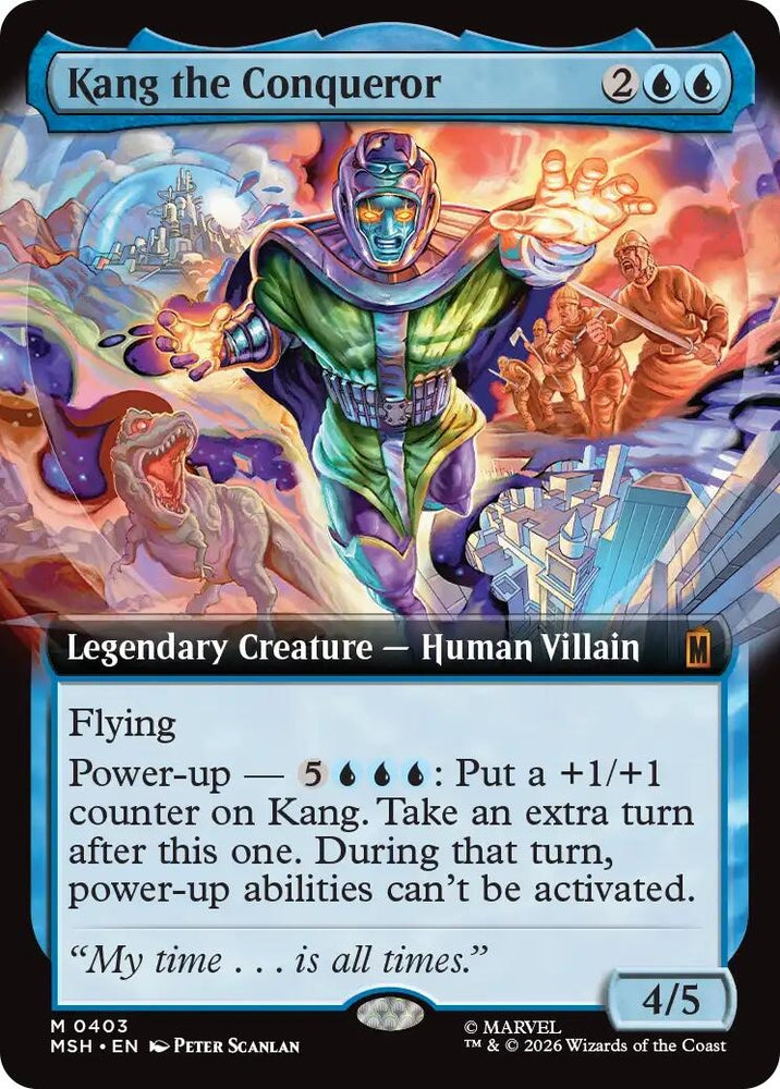 Image for Kang the Conqueror (Extended Art) (403) [Marvel Super Heroes] (MSH) - Magic: The Gathering