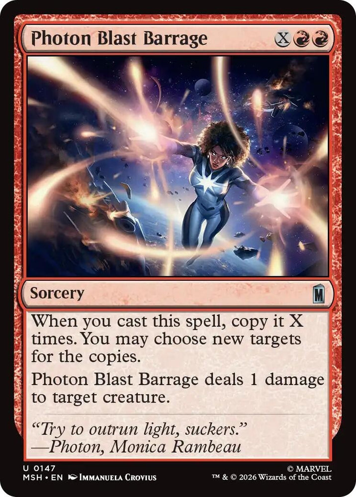 Image for Photon Blast Barrage (147) [Marvel Super Heroes] (MSH) - Magic: The Gathering