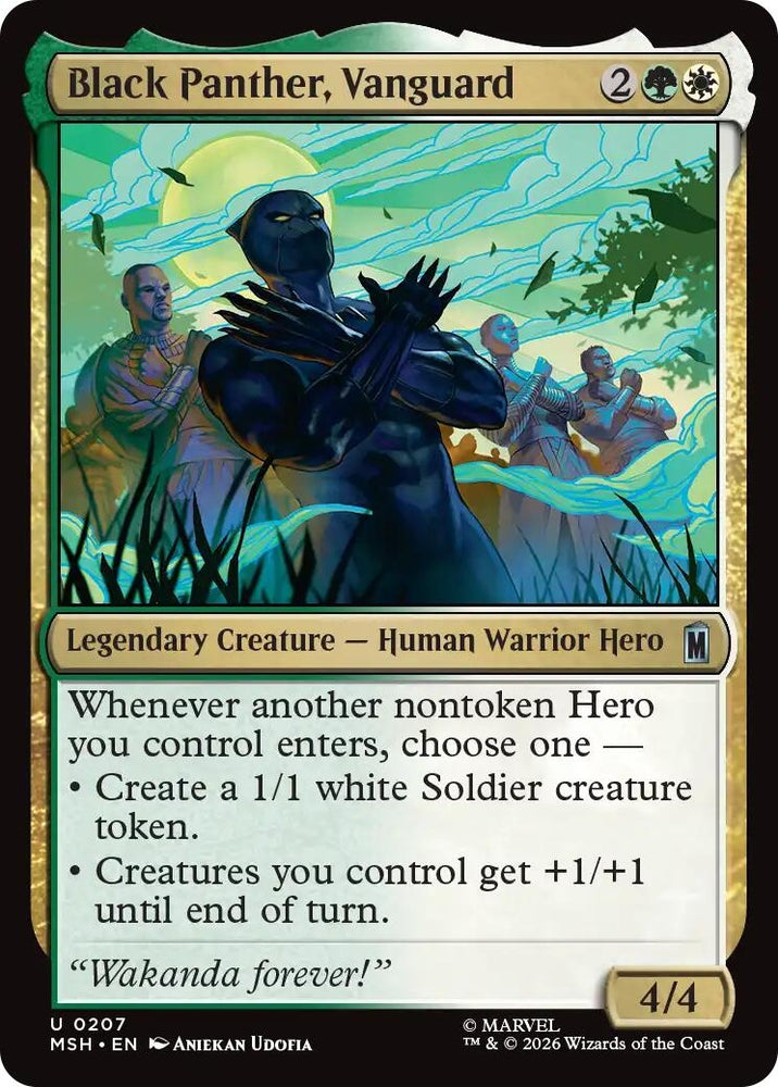Image for Black Panther, Vanguard (207) [Marvel Super Heroes] (MSH) - Magic: The Gathering